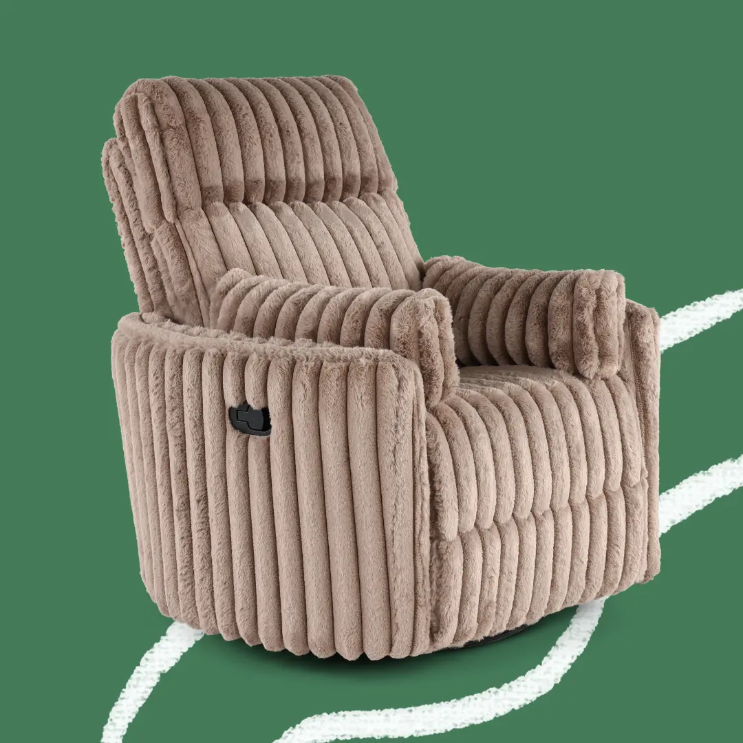 Mondo Avendio Cocoa Swivel Recliner